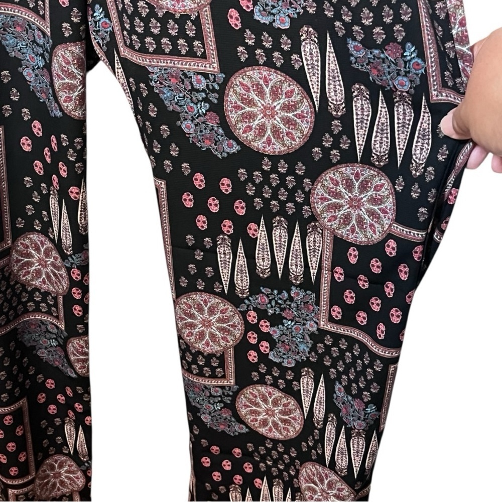 Veronica M Geometric Black and Pink Halter Jumpsuit Size XS - Picture 9 of 16